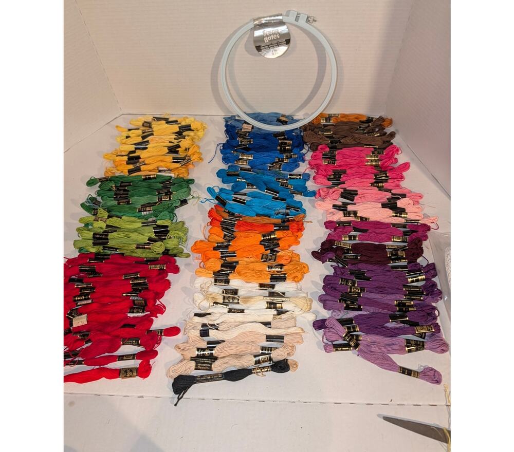 Lot Of 181 IRIS 6-Strand Cotton Embroidery Floss Lot Multicolor Made in Mexico